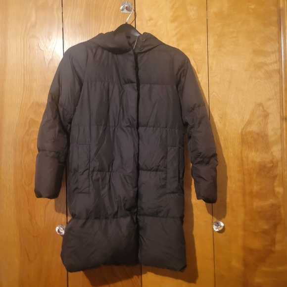 J. Crew Long Puffer Dark Brown Womens size Small  MISSING BELT - Picture 4 of 12